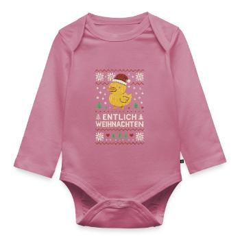 Noël Entlich Noël Vilain Dicton de Noël - Body Bébé bio manches longues - mauve - Devant