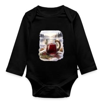 Carafe de Mors d’hiver - Body Bébé bio manches longues - noir - Devant