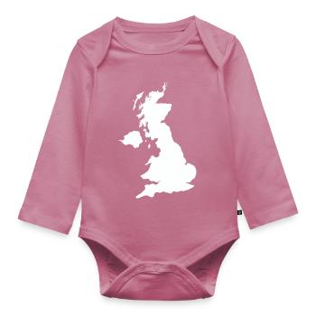 england_country - Body Bébé bio manches longues - mauve - Devant