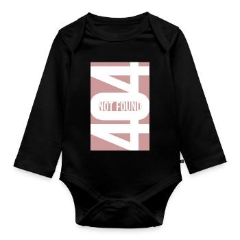 404 Not Found - Dusty Rose - Baby Bio-Langarm-Body - Schwarz - Vorne
