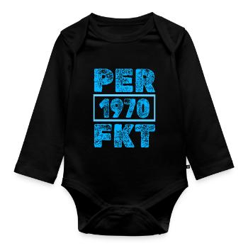 Perfect 1970 - Baby Bio-Langarm-Body - Schwarz - Vorne