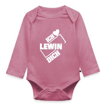 Liebespaar Lewin - Baby Bio-Langarm-Body - Mauve - Vorne