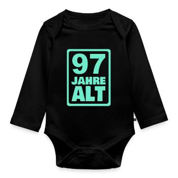 Alt 97 - Body Bébé bio manches longues - noir - Devant