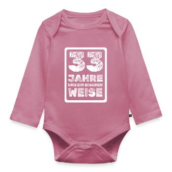 33 - Baby Bio-Langarm-Body - Mauve - Vorne
