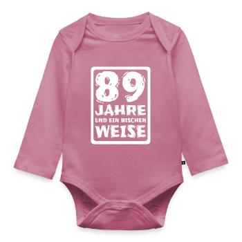 Alter 89 - Baby Bio-Langarm-Body - Mauve - Vorne