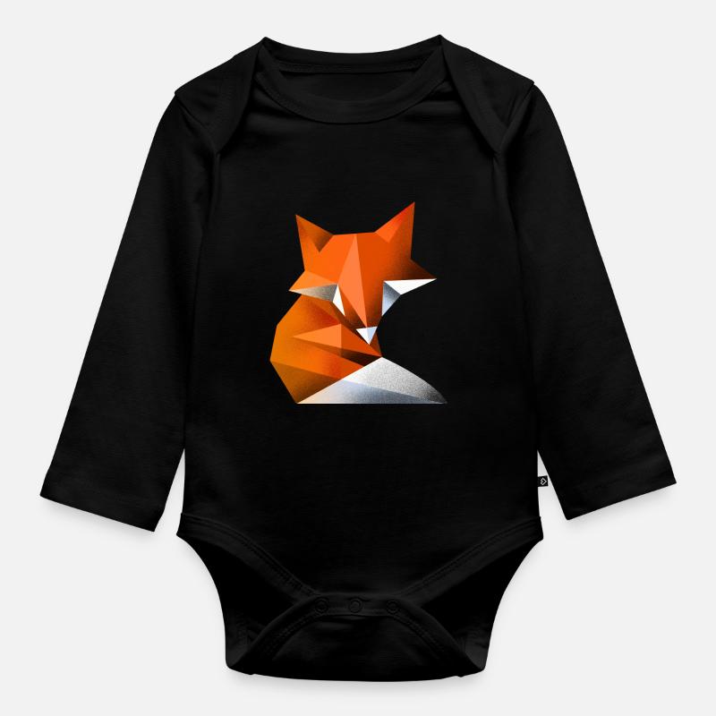 Fuchs - Baby Bio-Langarm-Body - Schwarz
