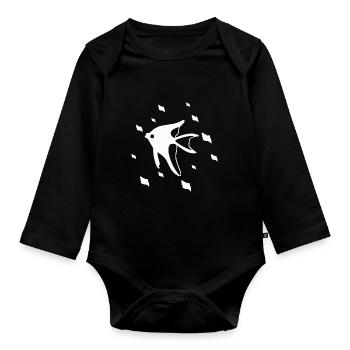Fish Aquarium Marine Nature Conservation - Organic Longsleeve Baby Bodysuit - black - Front