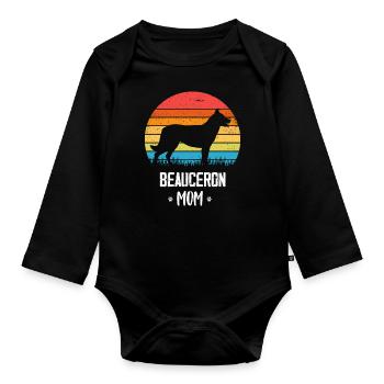 Beauceron - Organic Longsleeve Baby Bodysuit - black - Front