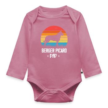 Berger de Picardie - Berger Picard - Organic Longsleeve Baby Bodysuit - mauve - Front