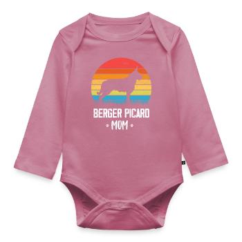 Berger de Picardie - Berger Picard - Body Bébé bio manches longues - mauve - Devant