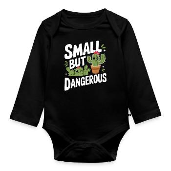 Cactus Cacti Desert Plant - Organic Longsleeve Baby Bodysuit - black - Front