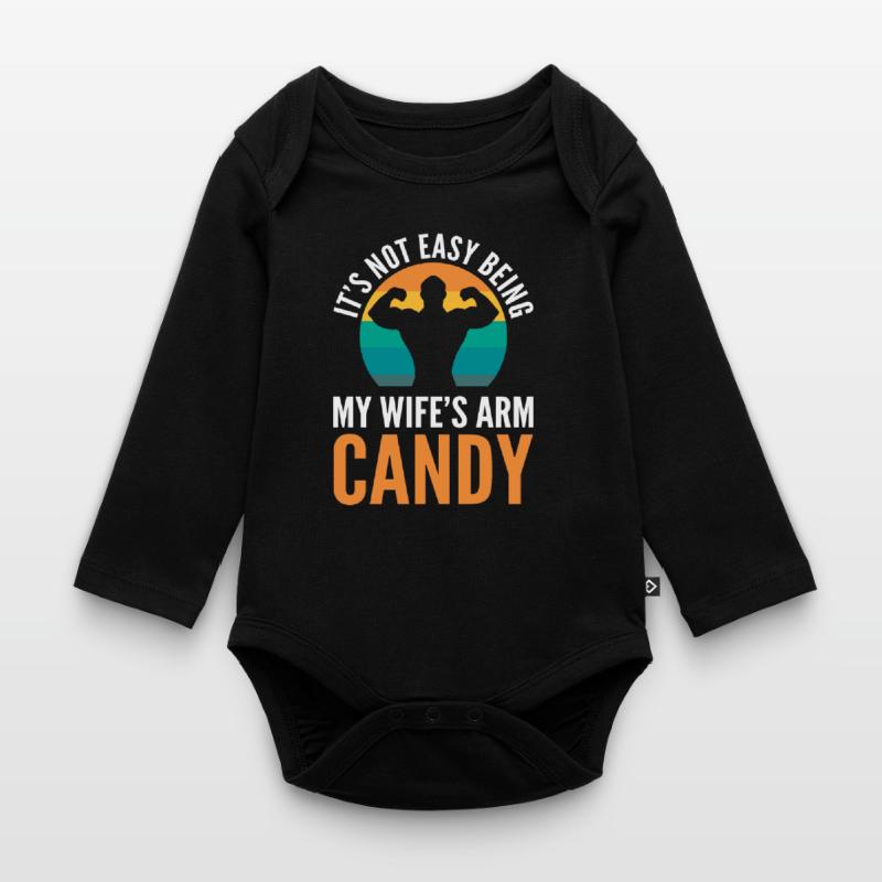 Arm Candy Ehemann Baby Bio-Langarm-Body