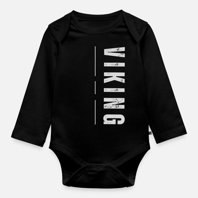 Viking - Body Bébé bio manches longues - noir