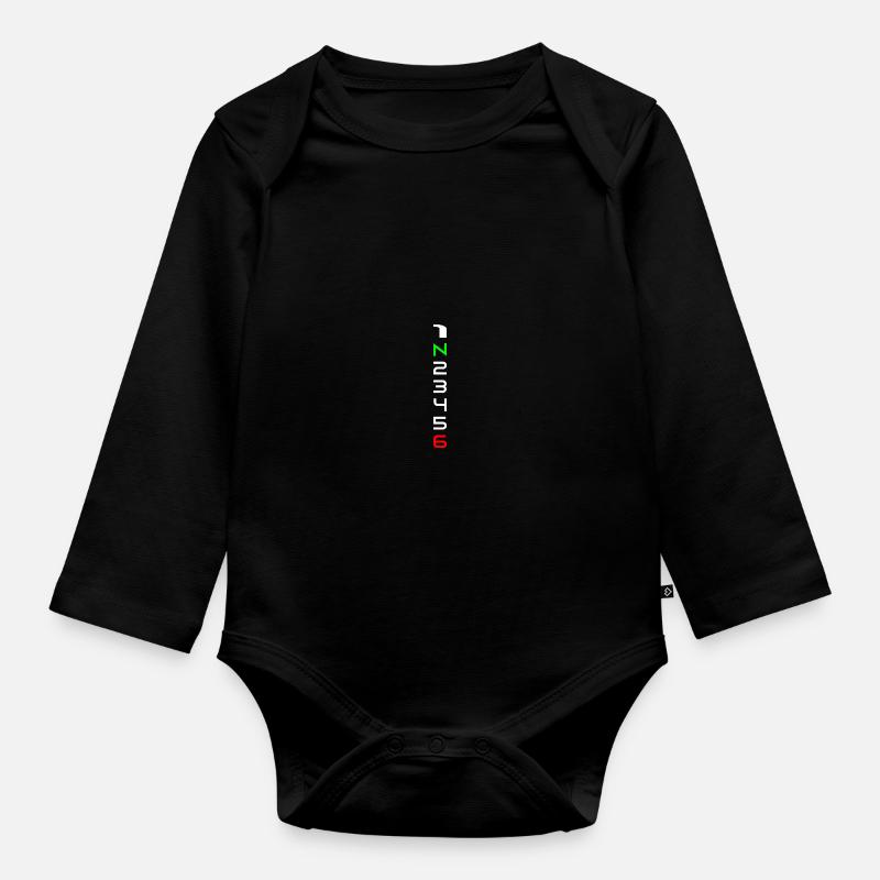 Racing Schaltung Motorad - Baby Bio-Langarm-Body - Schwarz
