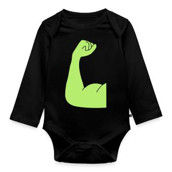 fit - Baby Bio-Langarm-Body - Schwarz - Vorne