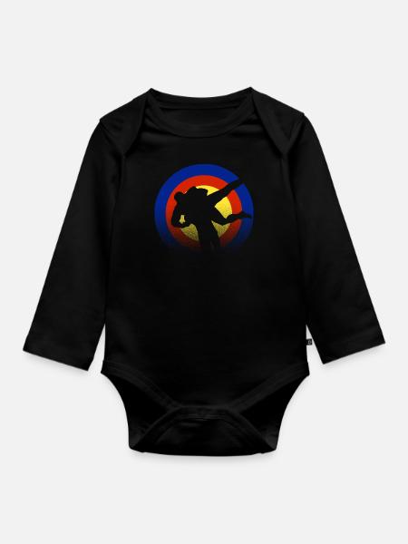 Ringer - Baby Bio-Langarm-Body - Schwarz