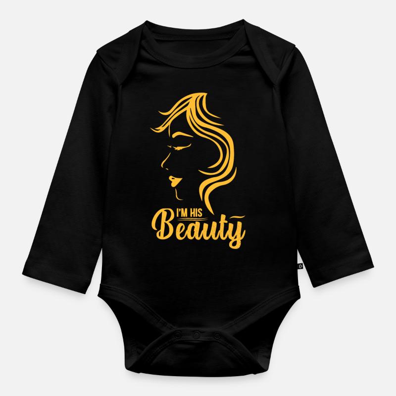 Sa beauté - Body Bébé bio manches longues - noir