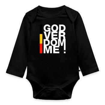 Godverdomme ! - Body Bébé bio manches longues - noir - Devant