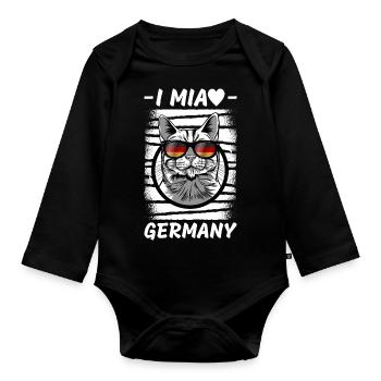Drapeau allemand Drapeau allemand Utilisé Look Home - Body Bébé bio manches longues - noir - Devant