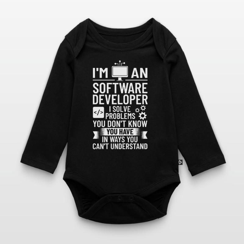 Software Development Software Developer Developer Organic Longsleeve Baby Bodysuit