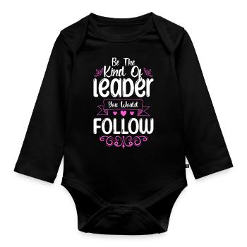 Boss Office Company Employee - Organic Longsleeve Baby Bodysuit - black - Front