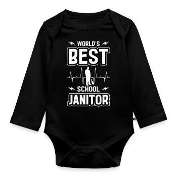Craftsman Key Warden - Organic Longsleeve Baby Bodysuit - black - Front