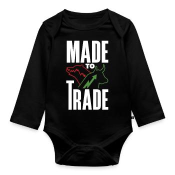 Survivre à la journée de négociation Dip Journée des investisseurs - Body Bébé bio manches longues - noir - Devant