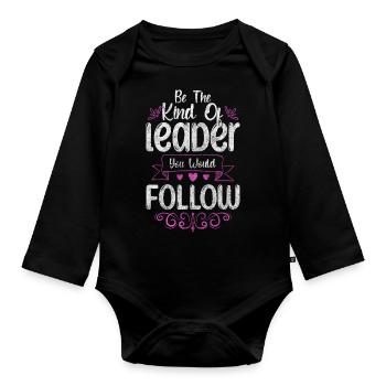 Chef Career Success - Organic Longsleeve Baby Bodysuit - black - Front