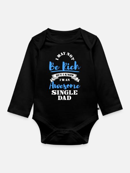 Elternteil Stolz - Baby Bio-Langarm-Body - Schwarz