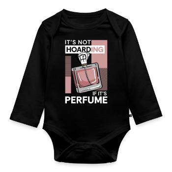 Flacon de parfum Odeur - Body Bébé bio manches longues - noir - Devant
