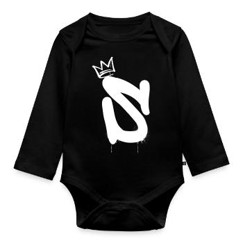 S - Baby Bio-Langarm-Body - Schwarz - Vorne