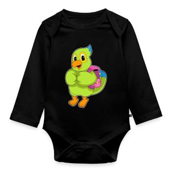 Parrot Student Backpack School - Body Bébé bio manches longues - noir - Devant