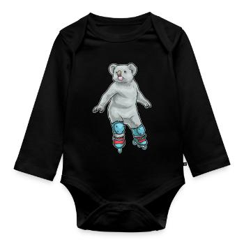 Koala Inline skating Inline skates - Baby Bio-Langarm-Body - Schwarz - Vorne