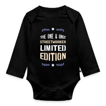 One and Only Streetworker Limited Edition - Baby Bio-Langarm-Body - Schwarz - Vorne