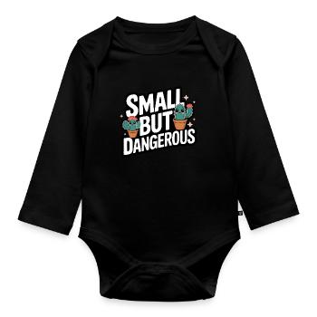 Cactus Cacti Desert Plant - Organic Longsleeve Baby Bodysuit - black - Front