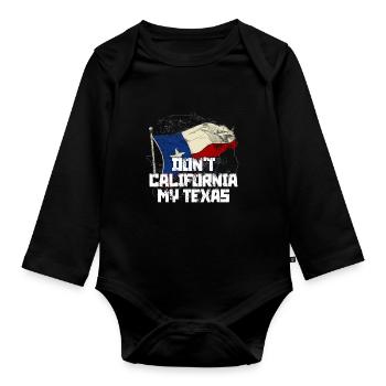 Texas - Baby Bio-Langarm-Body - Schwarz - Vorne
