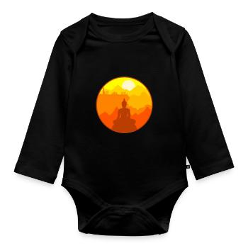 Thaïlande Asie - Body Bébé bio manches longues - noir - Devant