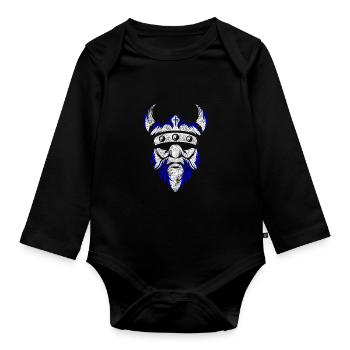 Finnland - Baby Bio-Langarm-Body - Schwarz - Vorne