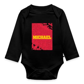 Michael - Baby Bio-Langarm-Body - Schwarz - Vorne