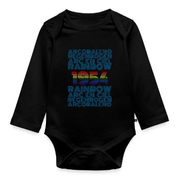 Regenbogen 1954 - Baby Bio-Langarm-Body - Schwarz - Vorne