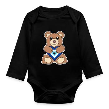 Nazar - Baby Bio-Langarm-Body - Schwarz - Vorne