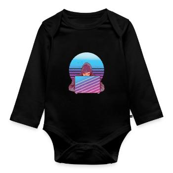 Funny Programmers Debugging Code Nerd Fun Lie - Organic Longsleeve Baby Bodysuit - black - Front