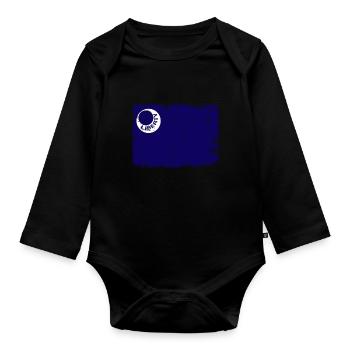 Moultrie Flag Liberty American History Patriot - Baby Bio-Langarm-Body - Schwarz - Vorne