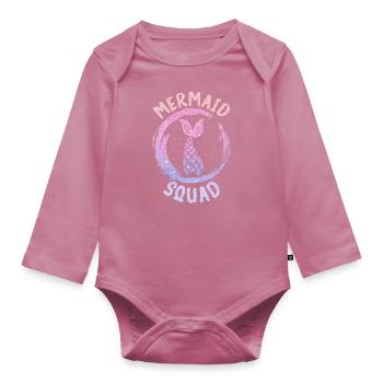 Mermaid Fable Mermaids Conte de fées - Body Bébé bio manches longues - mauve - Devant