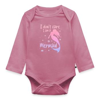 Mermaid Fable Mermaids Conte de fées - Body Bébé bio manches longues - mauve - Devant