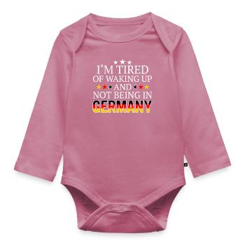 Allemagne Drapeau allemand Nation Pays - Body Bébé bio manches longues - mauve - Devant
