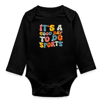 Teacher School Teacher Teacher Teacher - Organic Longsleeve Baby Bodysuit - black - Front