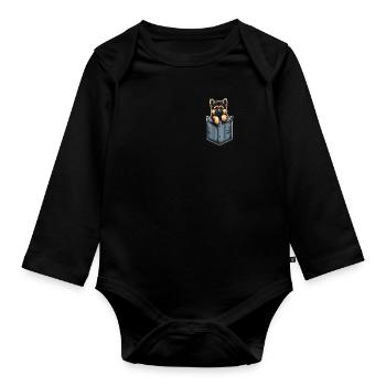 Berger Allemand Malinois - Body Bébé bio manches longues - noir - Devant