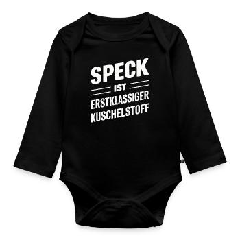 Sarcasme Ironie Drôle Paroles sarcastiques - Body Bébé bio manches longues - noir - Devant