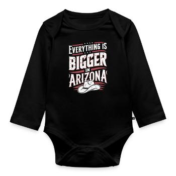 Arizona, États-Unis, Amérique - Body Bébé bio manches longues - noir - Devant
